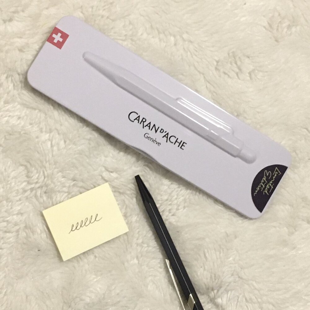 NWT Caran d'Ache 849 Claim Your Style Edition 5 Purple Ocean Ballpoint Pen